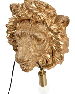 Løve Væglampe SIMBA Guld
