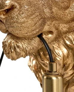 Løve Væglampe SIMBA Guld