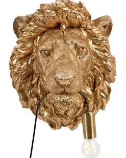 Løve Væglampe SIMBA Guld