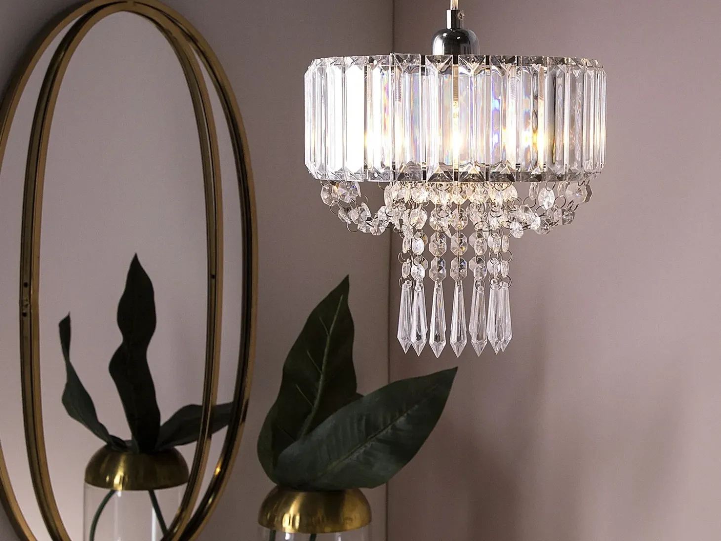 Lysekrone ADORN Metal Transparent