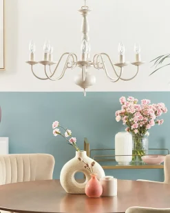 Lysekrone BRITHON Metal Hvid