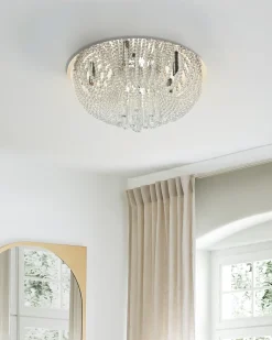 Lysekrone DORNAS Krystal Sølv