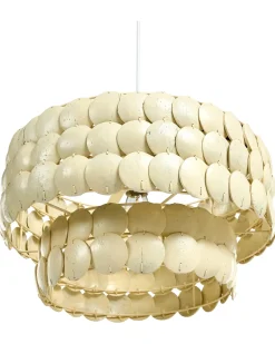 Lysekrone KOTMALE Kokosnødde-skal Lys Beige