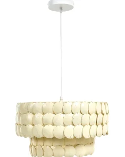 Lysekrone KOTMALE Kokosnødde-skal Lys Beige
