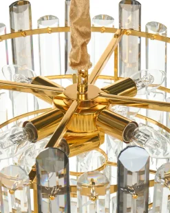 Lysekrone MANTARO Glas Guld