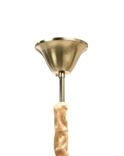 Lysekrone MANTARO Glas Guld