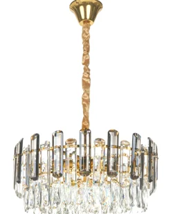 Lysekrone MANTARO Glas Guld