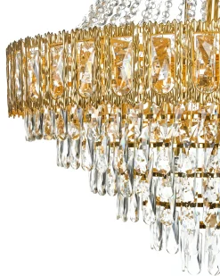 Lysekrone MEKI Krystal Guld