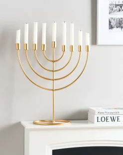 Lysestage AMORA Metal 50 cm Guld
