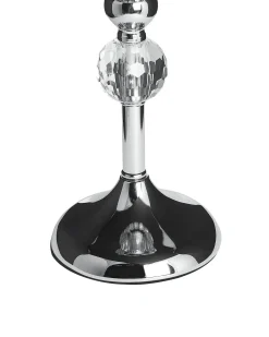 Lysestage AVORD Glas 33 cm Sølv