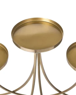 Lysestage BUARAN Metal 38 cm Guld