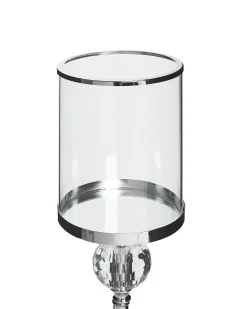 Lysestage COTUI Glas 58 cm Sølv