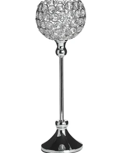 Lysestage ESTERNAY Metal 27 cm Sølv
