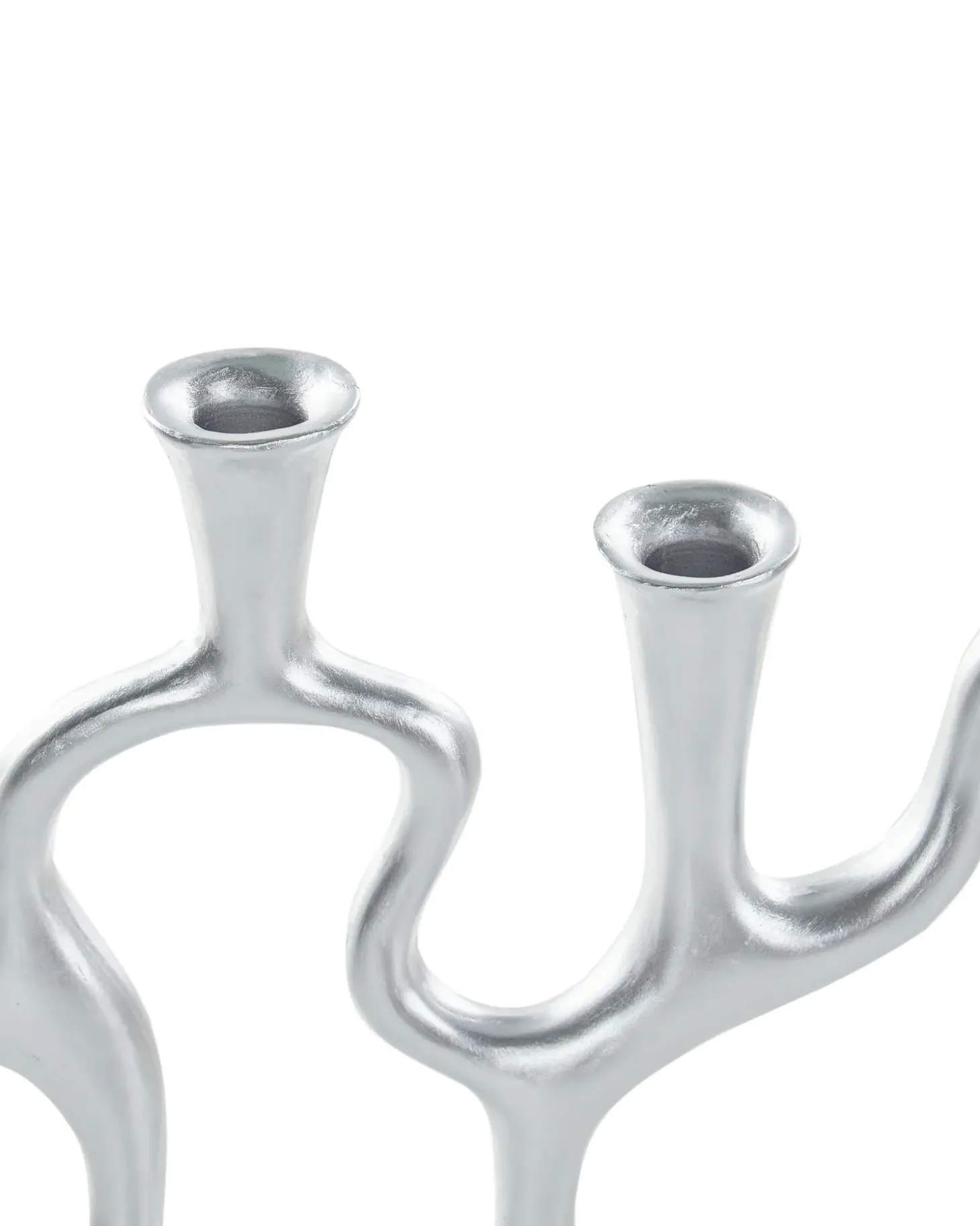 Lysestage FAMOES Metal 41 cm Sølv