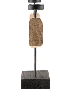 Lysestage GUATEMALA Fyretræ 36 cm Brun
