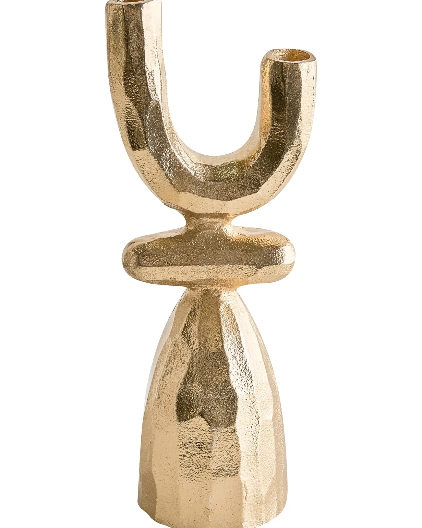 Lysestage KRADENIK Metal 33 cm Guld