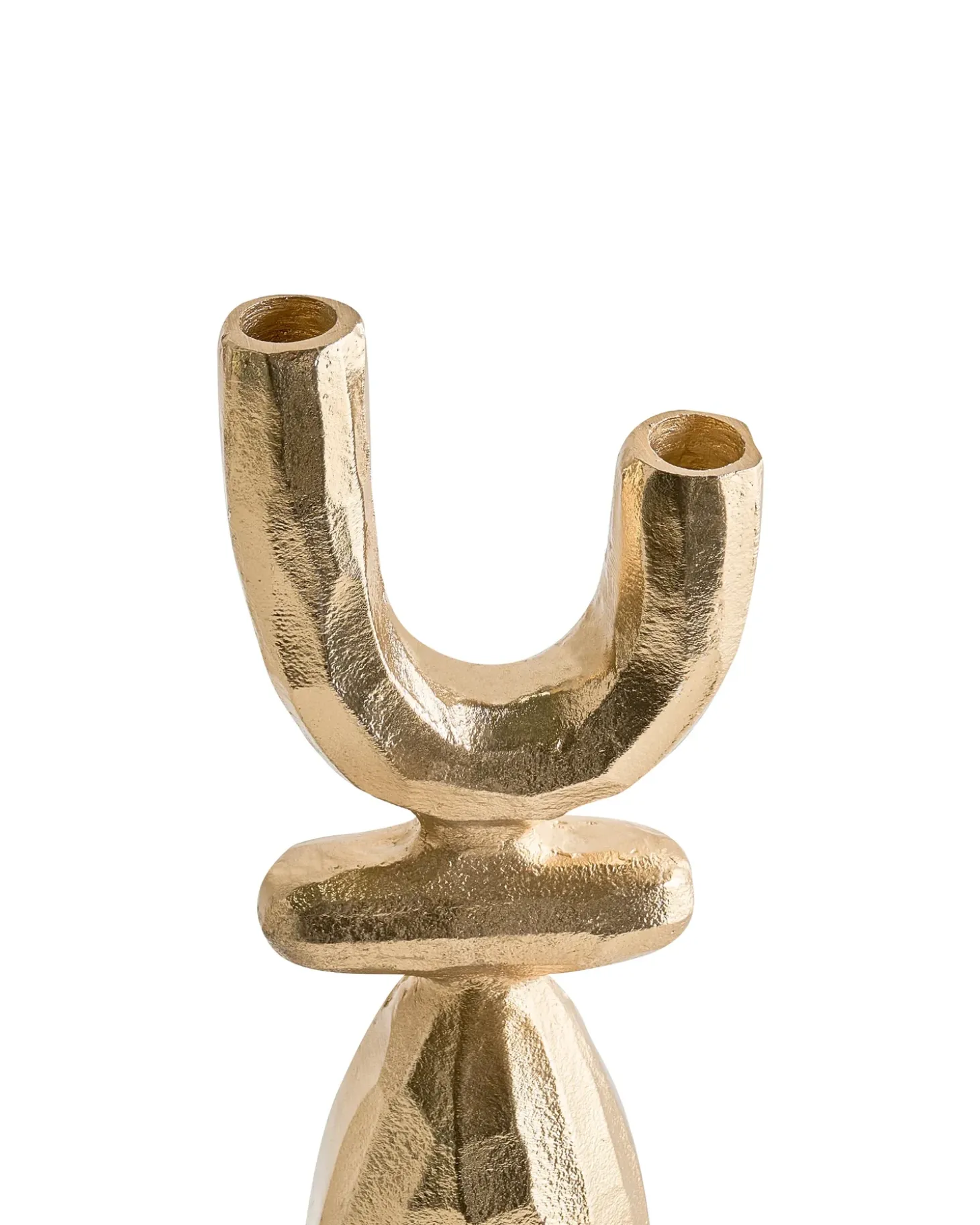 Lysestage KRADENIK Metal 33 cm Guld