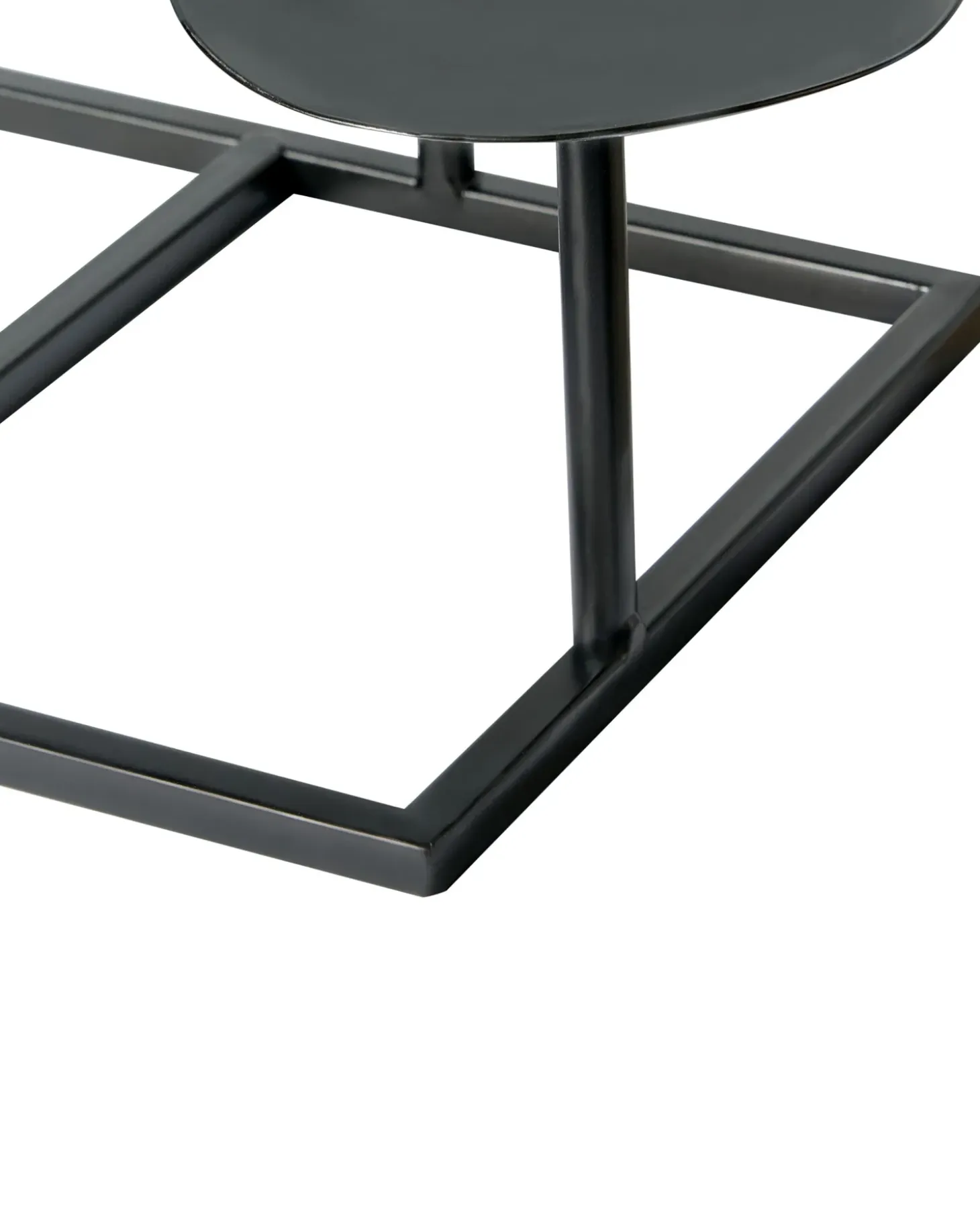 Lysestage LAMEGO Metal 23 cm Sort