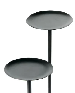 Lysestage LAMEGO Metal 23 cm Sort