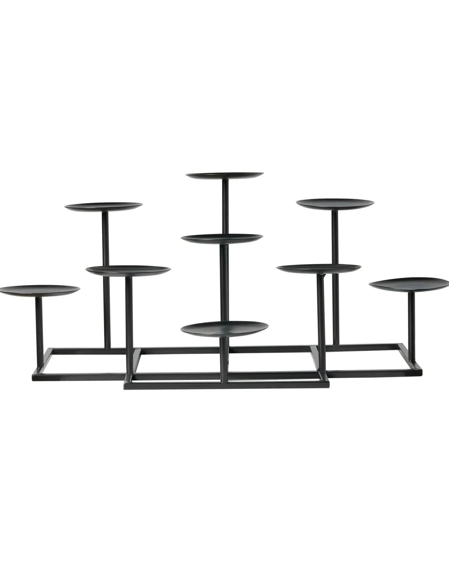 Lysestage LAMEGO Metal 23 cm Sort