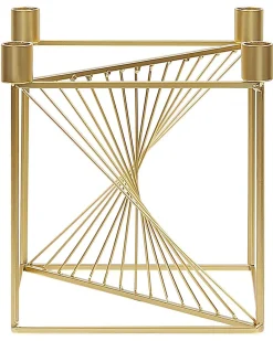 Lysestage MINDORO Metal 23 cm Guld