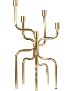 Lysestage PORRTELA Metal 50 cm Guld