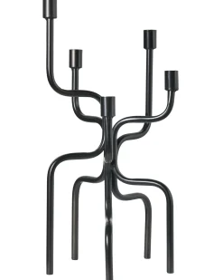 Lysestage PORRTELA Metal 50 cm Sort