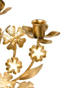 Lysestage RAMADA Metal 25 cm Guld