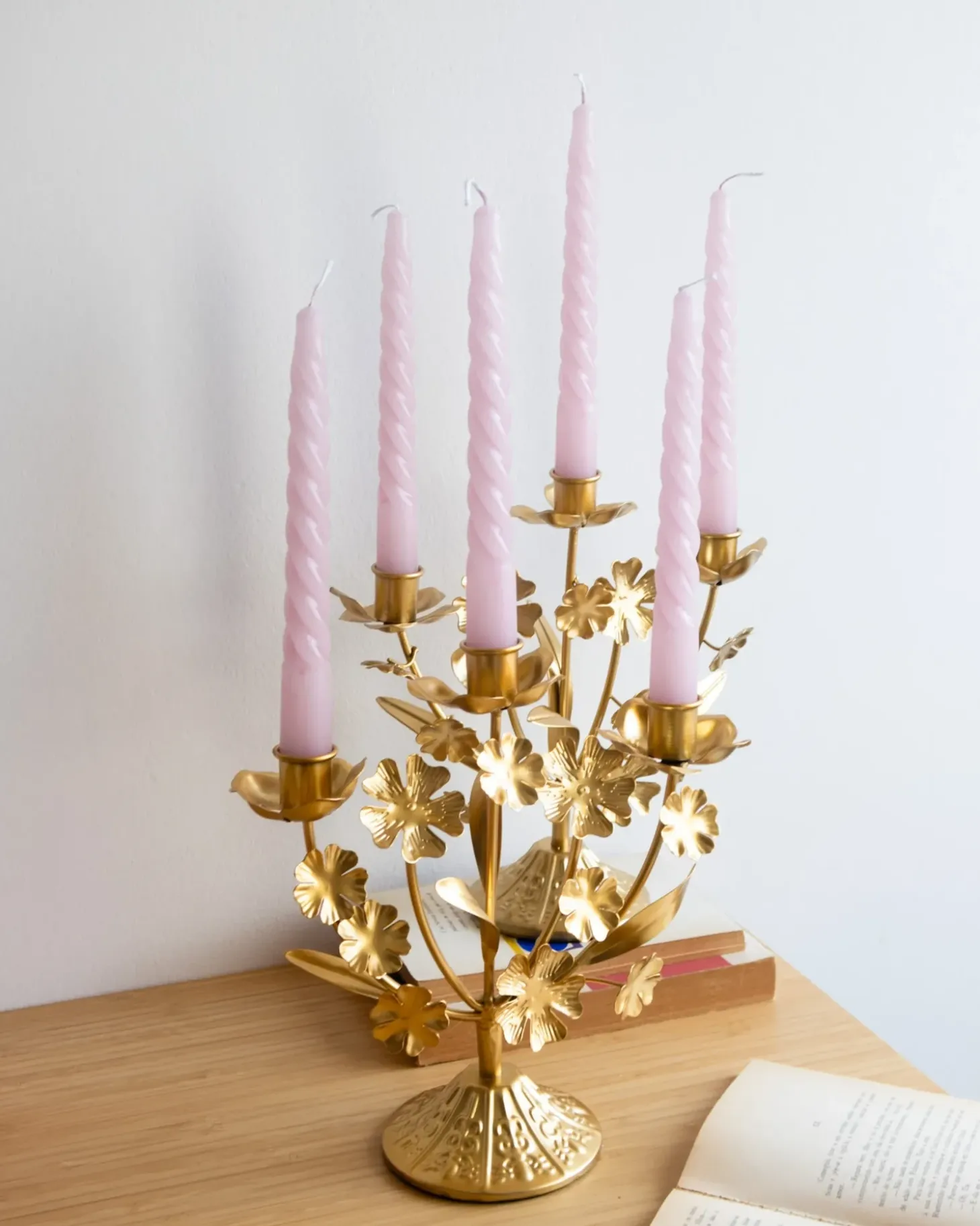 Lysestage RAMADA Metal 25 cm Guld