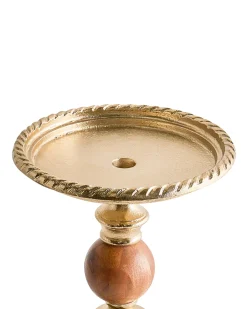 Lysestage VODNO Metal 31 cm Guld