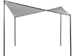 Lysthus AVENTINE Metal 300 cm 300 cm Grå