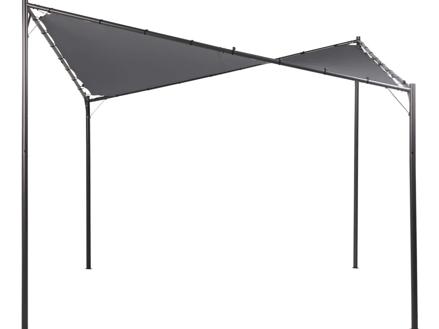 Lysthus AVENTINE Metal 300 cm 300 cm Mørkegrå