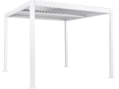 Lysthus FORNOLI Metal 296 cm 296 cm Hvid