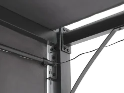 Lysthus LED PARGA Metal 310 cm 310 cm Mørkegrå