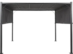 Lysthus LED PARGA Metal 310 cm 310 cm Mørkegrå