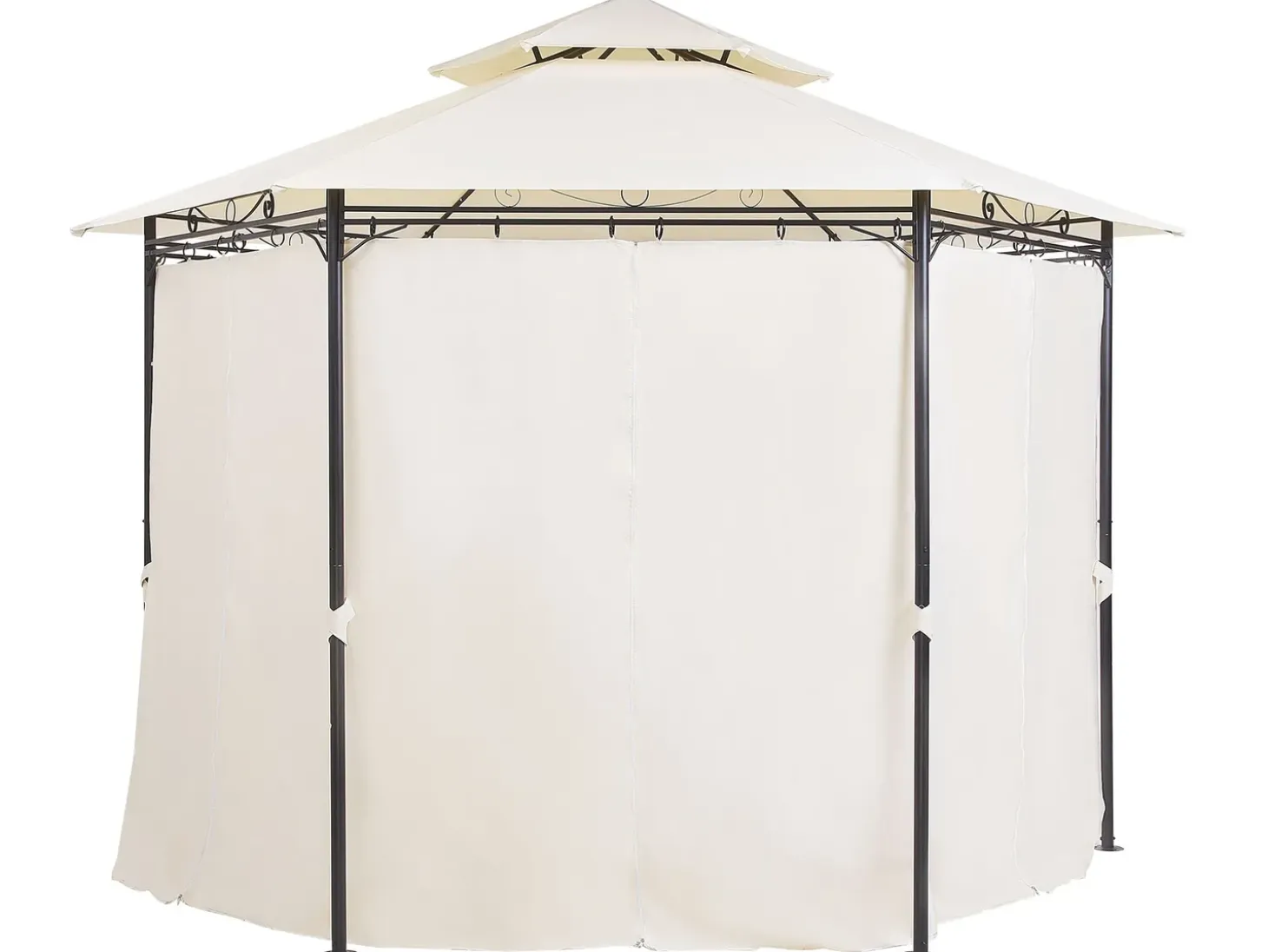 Lysthus PORTEL Metal 350 cm 350 cm Beige