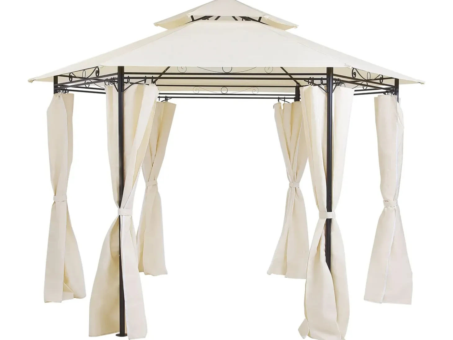 Lysthus PORTEL Metal 350 cm 350 cm Beige