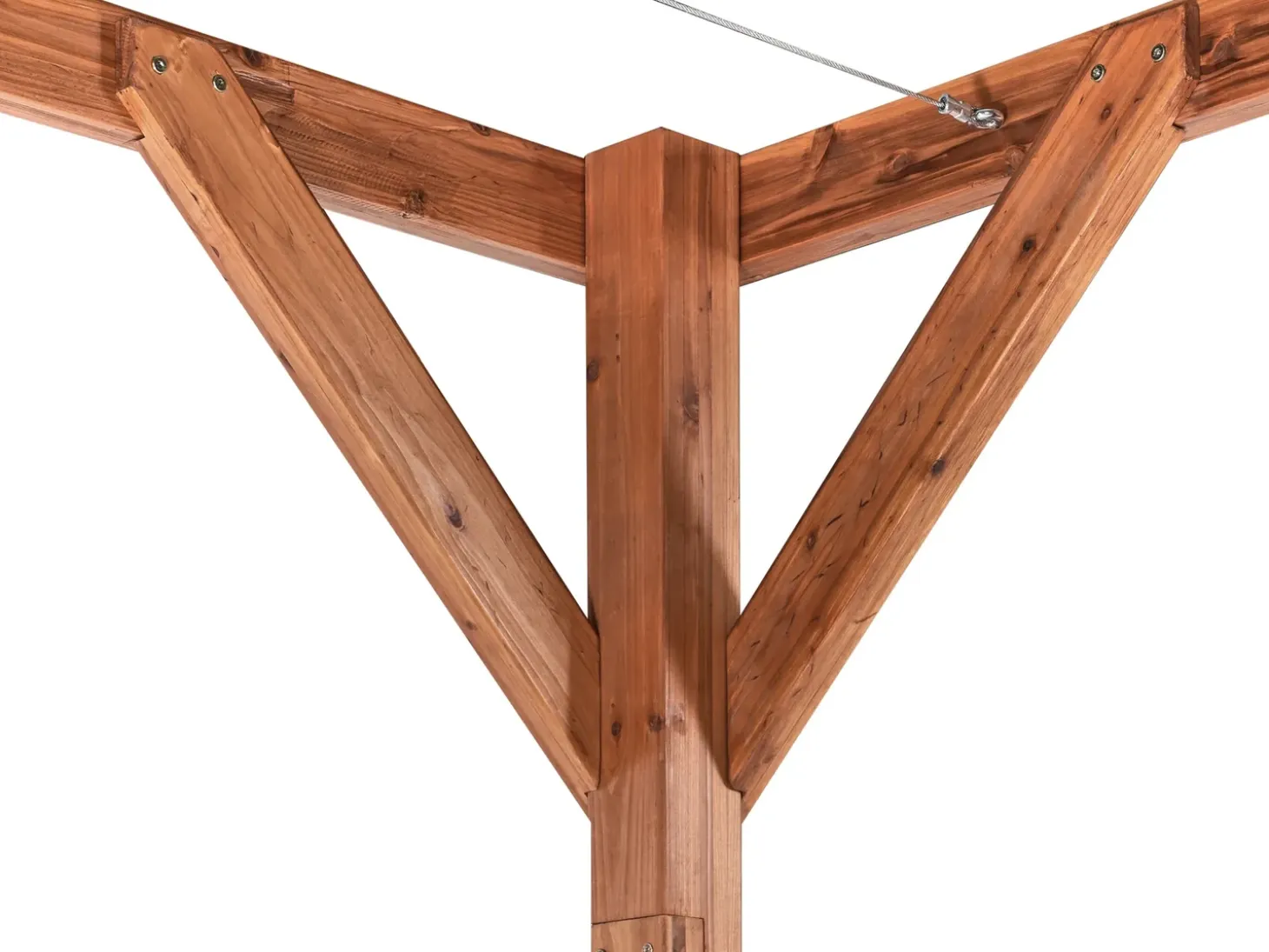 Lysthus VILLAROSA Ædelgran 320 cm 380 cm Brun/beige