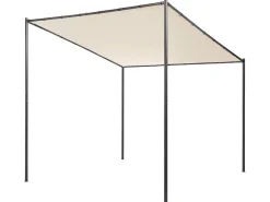 Lysthus VIMINO Metal 282 cm 294 cm Beige