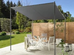 Lysthus VIMINO Metal 282 cm 294 cm Mørkegrå
