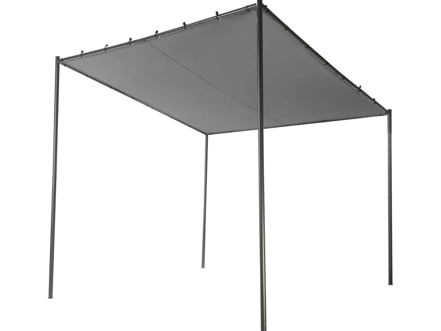 Lysthus VIMINO Metal 282 cm 294 cm Mørkegrå