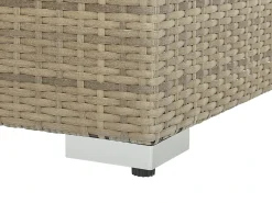 MAESTRO 8 personers Loungesæt med bord Lysebrun PE-rattan