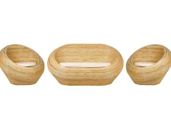 MAIORI 4 personers havesofasæt Naturlig Rattan