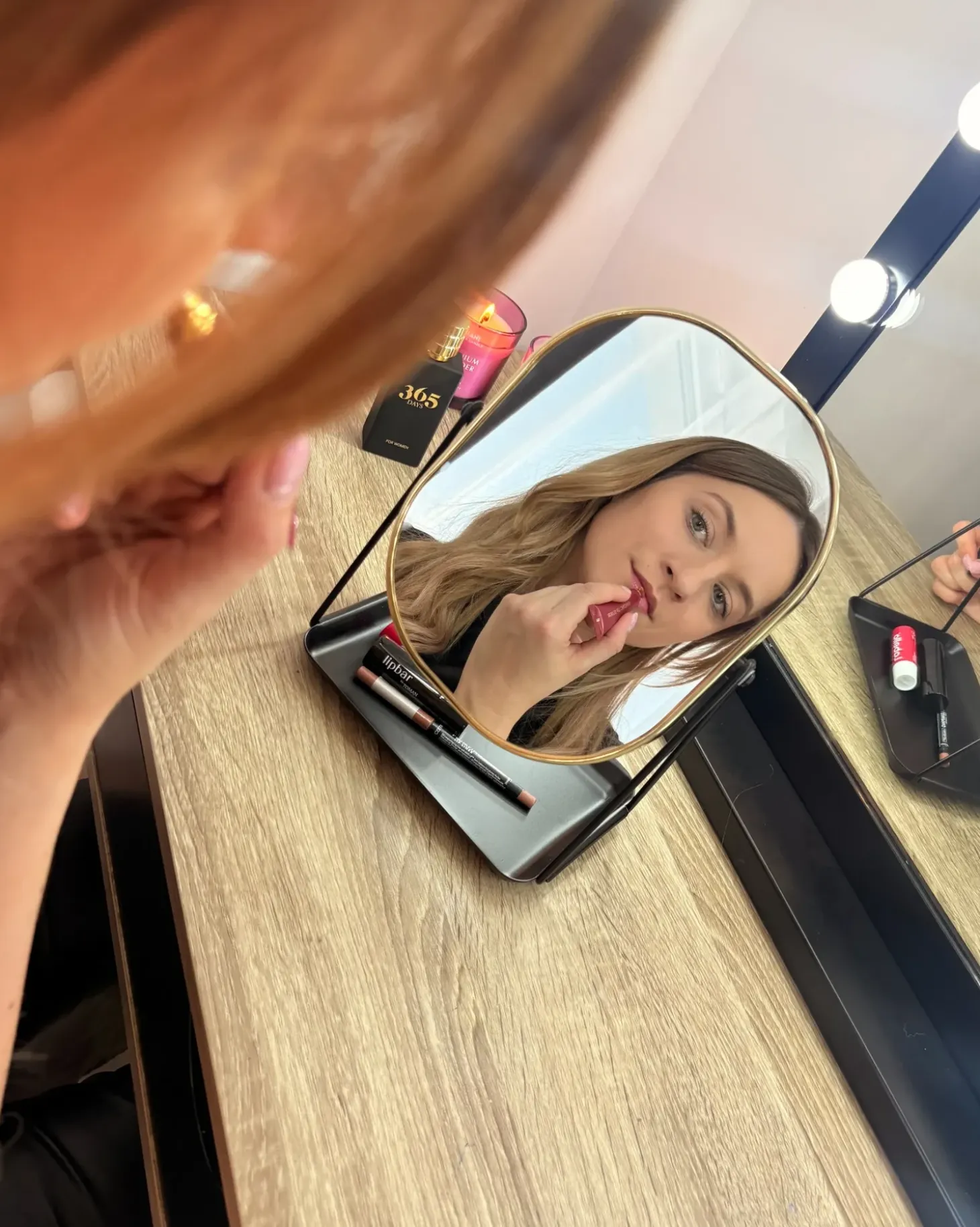 Makeup spejl CORREZE Guld
