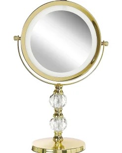 Makeup spejl LED CLAIRA Guld