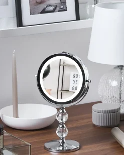 Makeup spejl LED CLAIRA Sølv