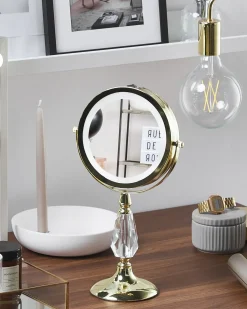 Makeup spejl LED MAURY Guld