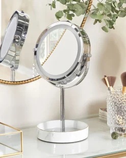 Makeup spejl LED SAVOIE Hvid/sølv