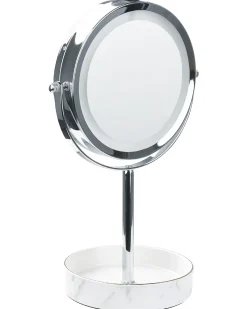 Makeup spejl LED SAVOIE Hvid/sølv