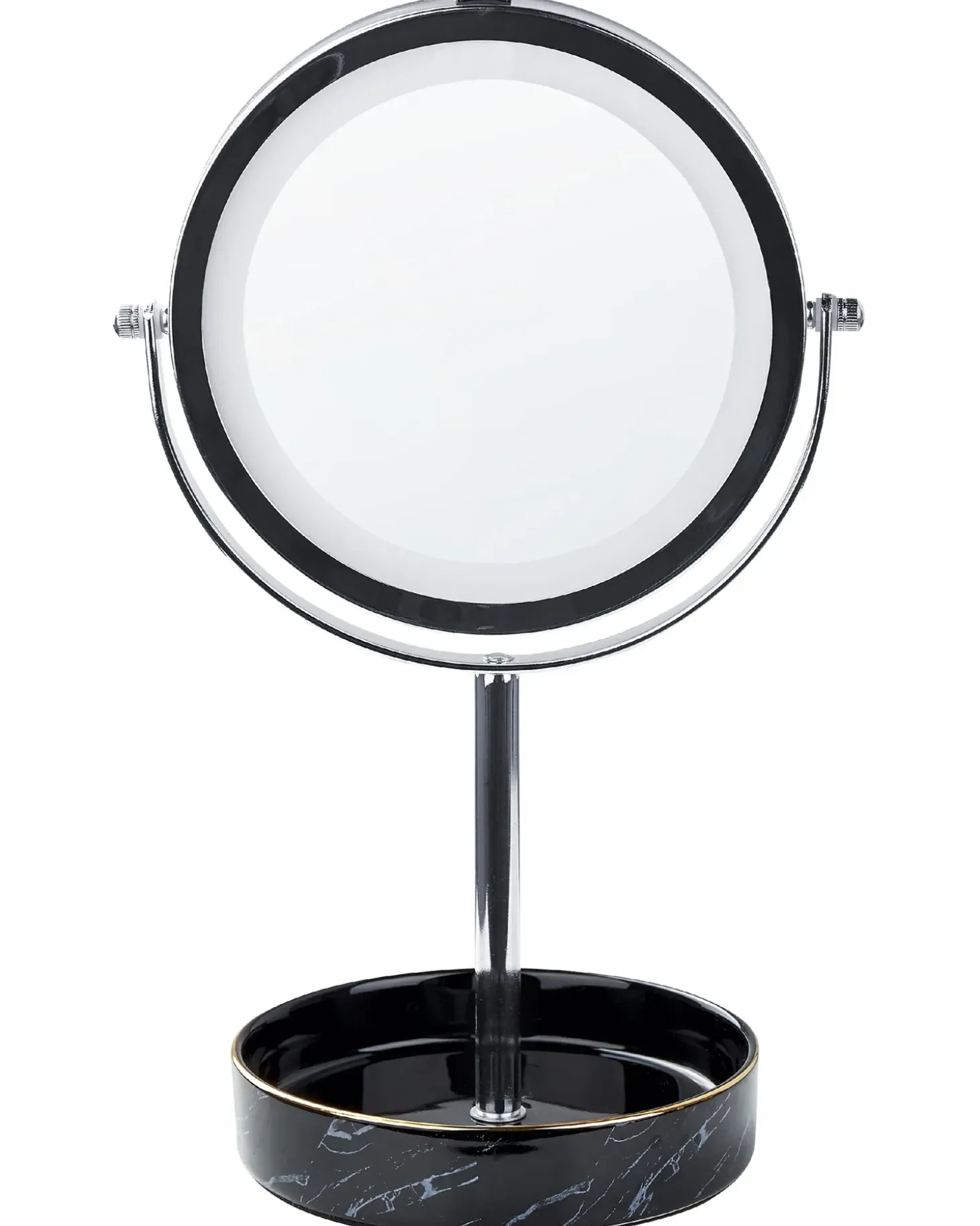 Makeup spejl LED SAVOIE Sort/sølv